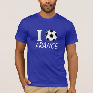 I Frankrike i fotboll (kärlek) - anpassade T-shirt
