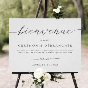 I Fransk, välkommen till ett Ceremonisk signatur s Poster