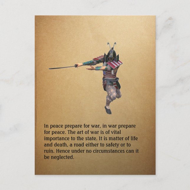 I fred förbered sig för krig, i… vykort (Framsida)