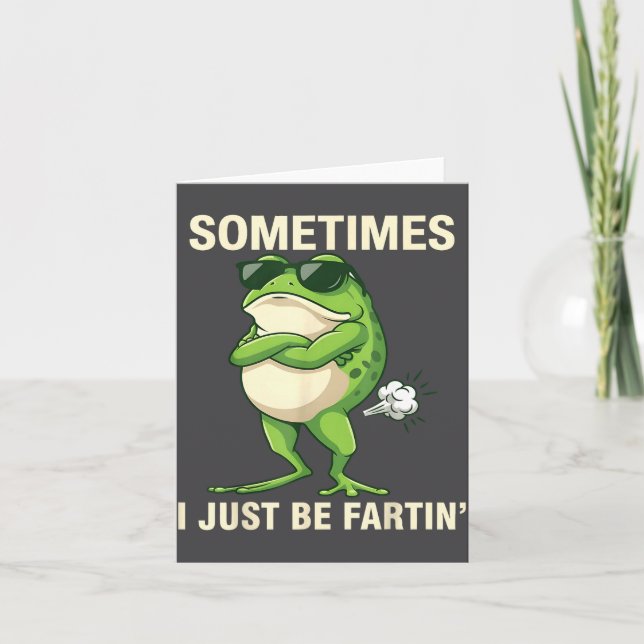 I Frog Just Farting Sometimes Club Kort (Framsida)