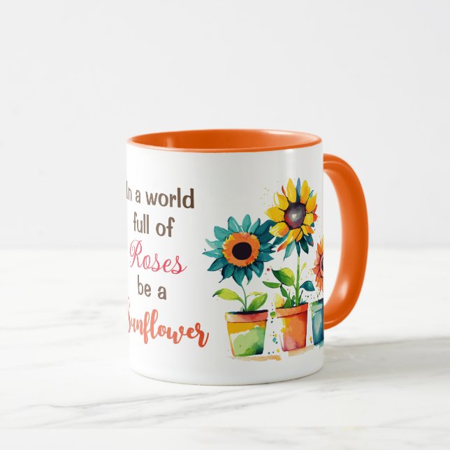 I Fullt Ro ska du vara solros Mugg (Framsida höger)