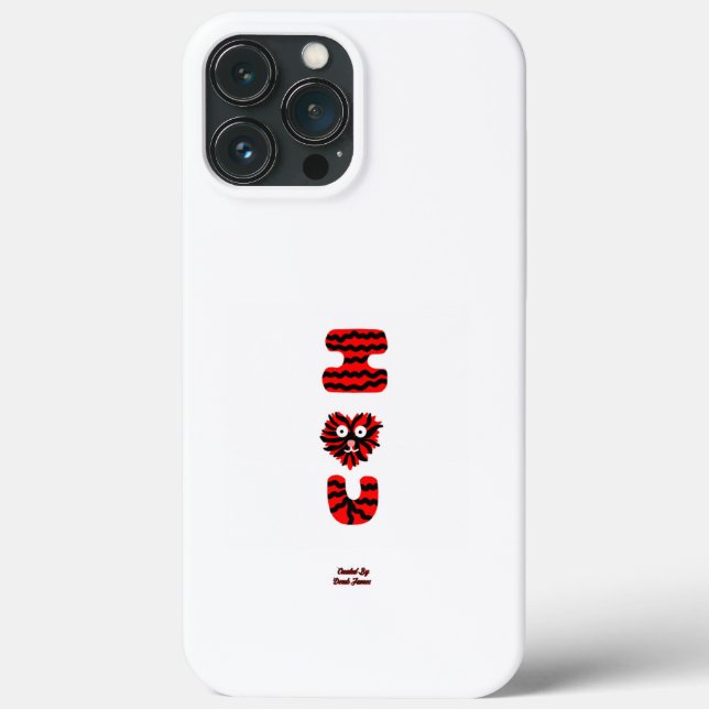 I Fuzzy U Apple iPhone 13 Pro Max Fodral (Baksida)