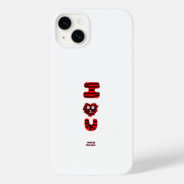 I Fuzzy U Apple iPhone 14 Plus Fodral (Baksida)