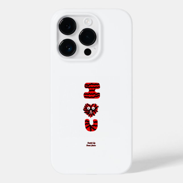I Fuzzy U Apple iPhone 14 Pro Fodral (Baksida)