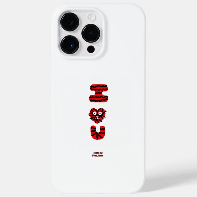 I Fuzzy U Apple iPhone 14 Pro Max Fodral (Baksida)