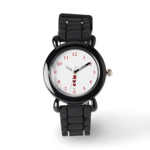 I Fuzzy U Silver Glitter Strap Watch Armbandsur