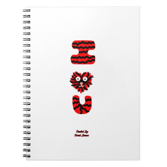 I Fuzzy U Spiral fotopatbok Anteckningsbok (Framsidan)