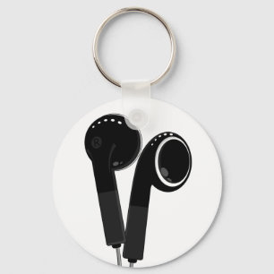 I gå i ax hörlurar Keychain Nyckelring