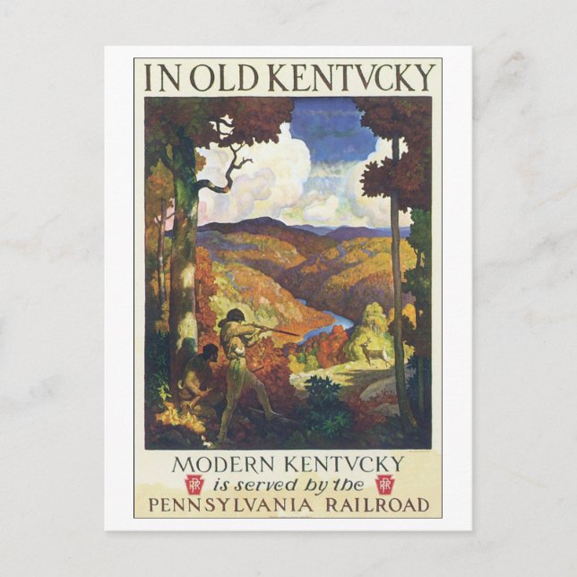 I Gamla Kentucky Pennsylvania Railroad Vykort (Framsida)