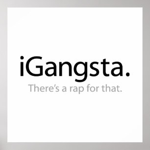 i Gangsta - Det finns en Rap för Det Poster