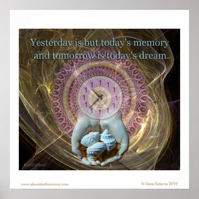 I går är det, men dagens minne... poster (Framsidan)