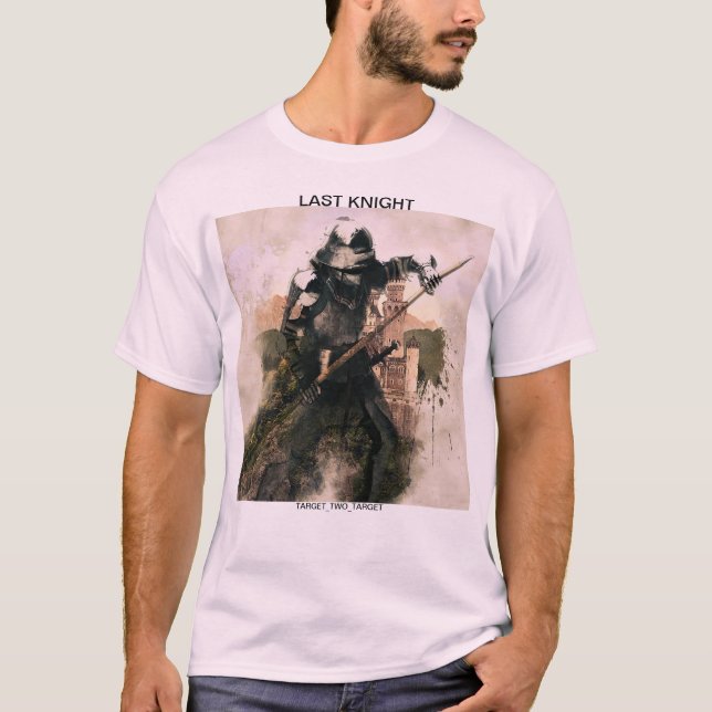 I går Knight medeltida joutering av ett stridsfart T Shirt (Framsida)