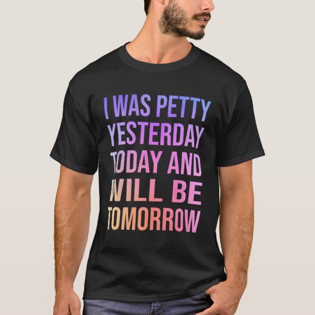 I går var jag i morgon Witty T Shirt (Framsida)
