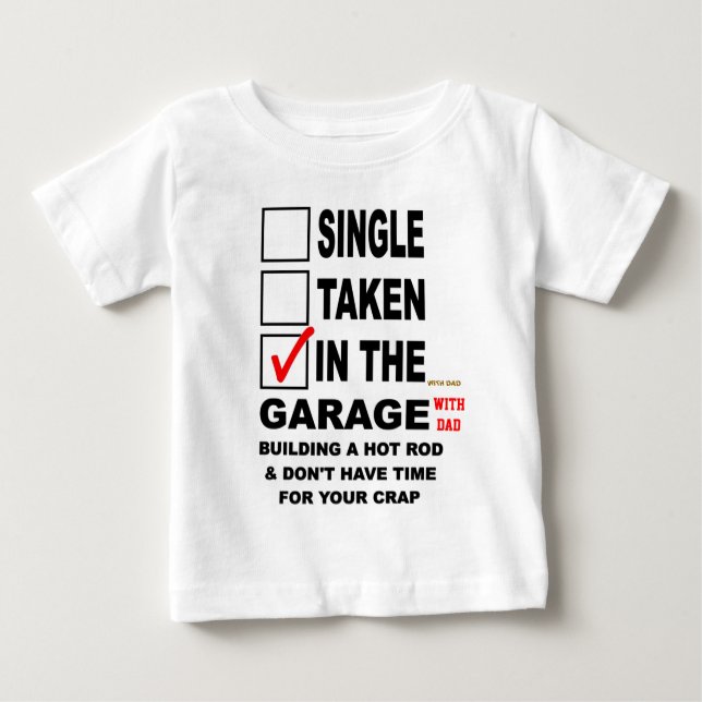 I GARAGE (MED PAPPAN) SOM BYGGER EN HOT ROD T SHIRT (Framsida)