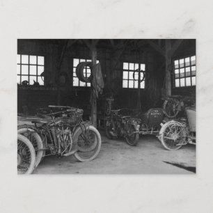 I Garage-Vintagen WWII Vykort