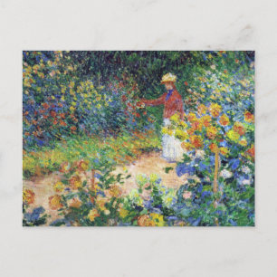 I Garden av Claude Monet Vykort