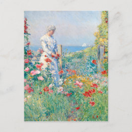 I Garden av Frederick Childe Hassam Vykort