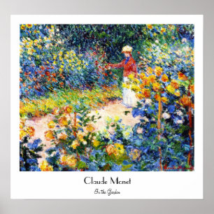 I Garden Claude Monet-målningen Poster