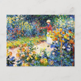 I Garden Claude Monet-målningen Vykort