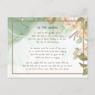 ~I Garden Comforting Hymn Garden Antique Ro Vykort