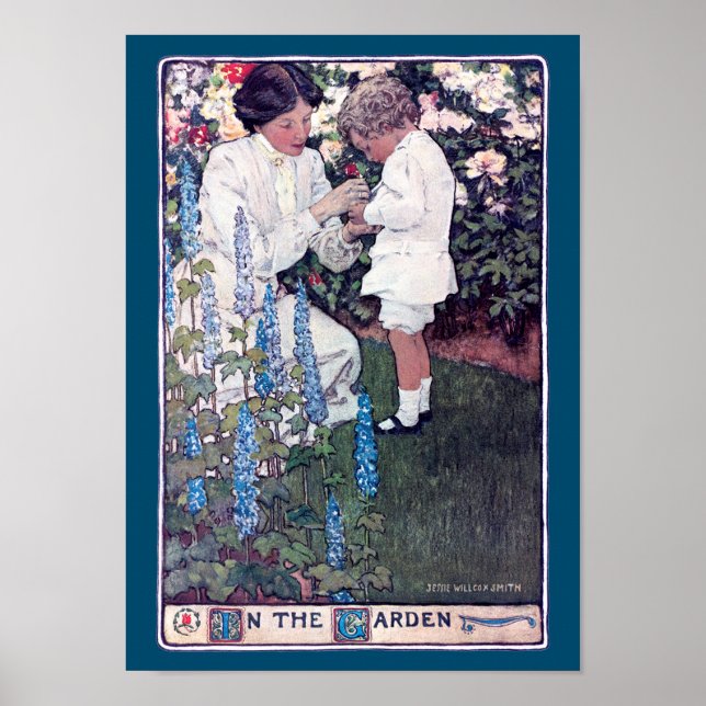 I Garden, Jessie Willcox Smith Poster (Framsidan)