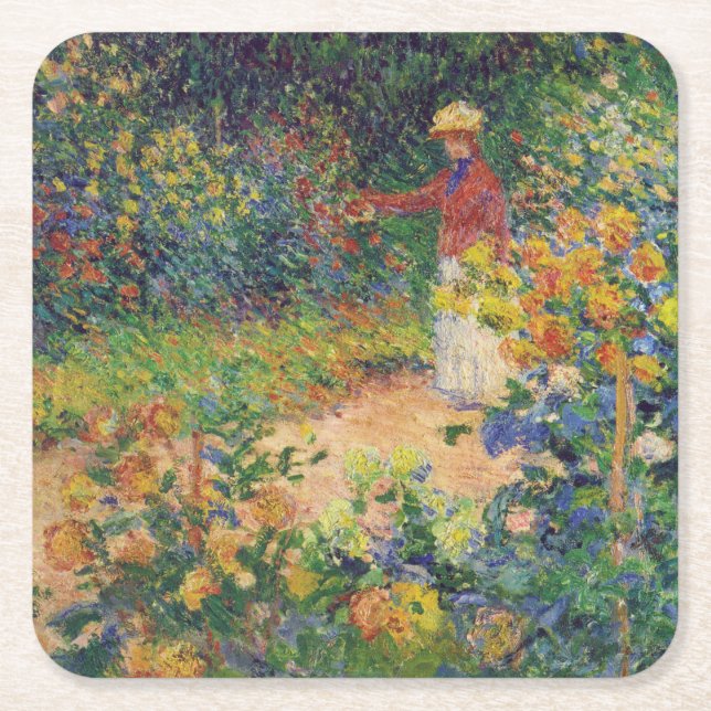 I Garden, Monet Underlägg Papper Kvadrat (Framsidan)