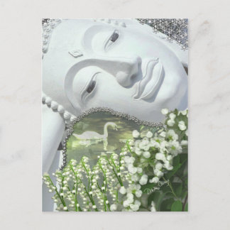 I Garden - Quan Yin & Flowers Vykort