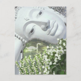 I Garden - Quan Yin & Flowers Vykort
