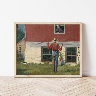I Garden (Rustic Courtship) Winslow Homer Poster