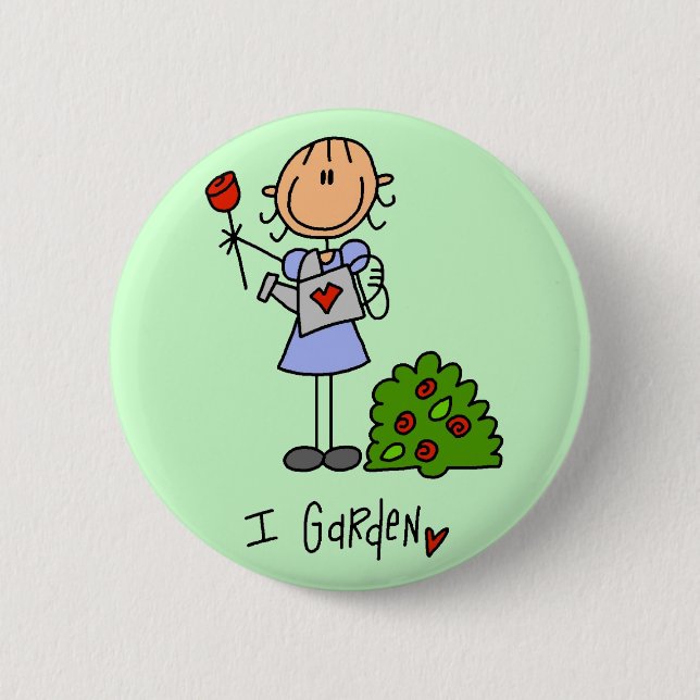 I Garden T-shirts och presenter Knapp (Framsida)