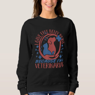 I Ge Free Belly Rubs Veterinarian Vet Tech T Shirt