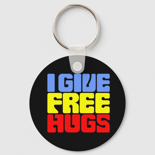 I Ge Free Hugs Nyckelring (Framsida)