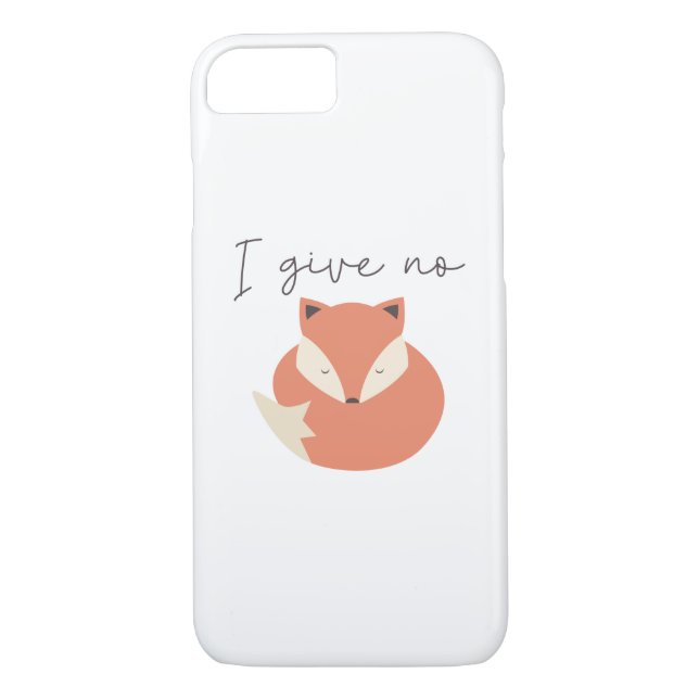 I Ge No Fox Case-Mate iPhone Skal (Baksida)