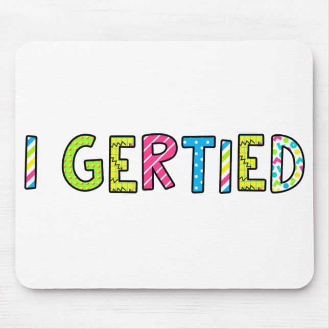 "I Gersted" Mouse Pad Musmatta (Framsidan)