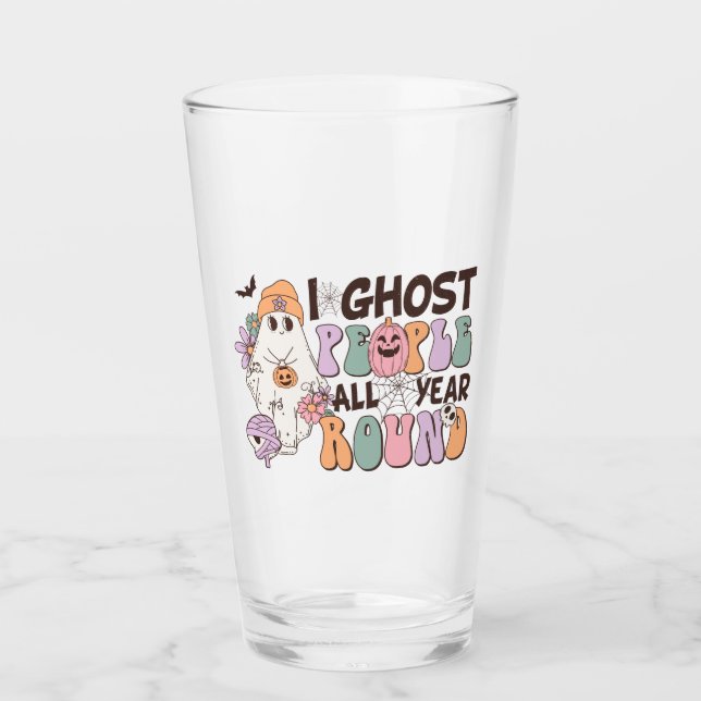 I Ghost People Halloween Glaskopp (Framsida)