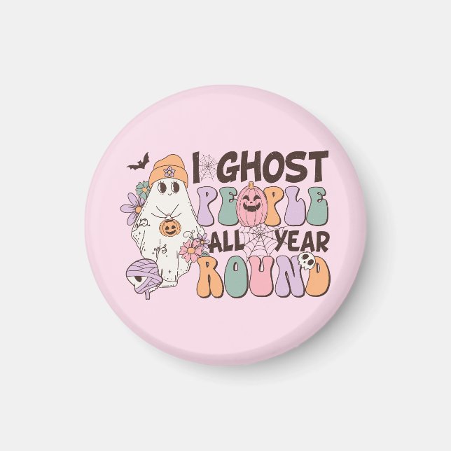 I Ghost People Halloween Magnet (Framsidan)