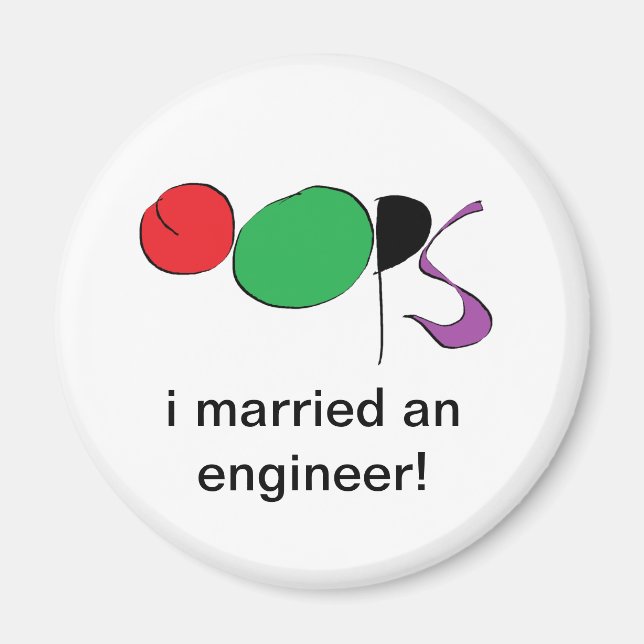 i gift med ingenjör magnet (Framsidan)