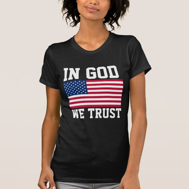 I GOD FÖRTROR VI T-SHIRTS TETS (Framsida)