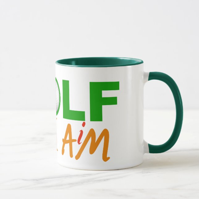 I GOLF mugg - välj stil & färg (Höger)
