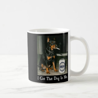 I Got Hund Doberman Rökande Öl Kaffemugg