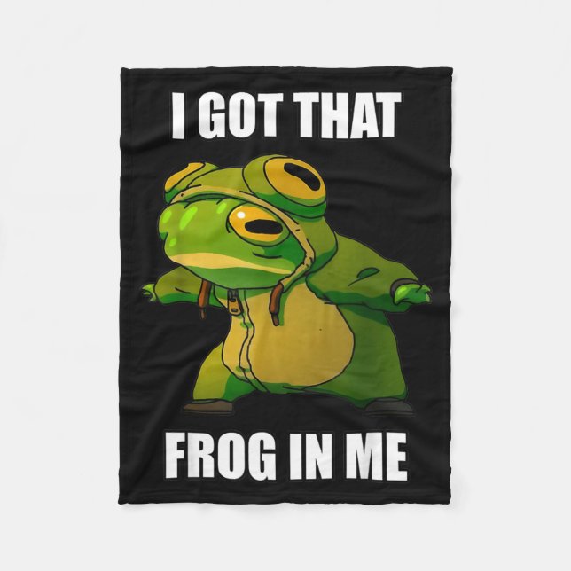 I Got That Frog In Me  Fleecefilt (Framsidan)