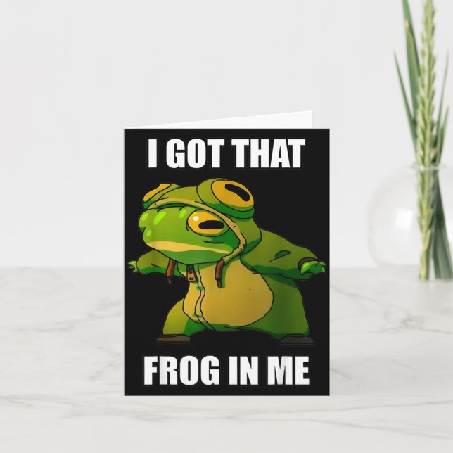 I Got That Frog In Me  Kort (Framsida)