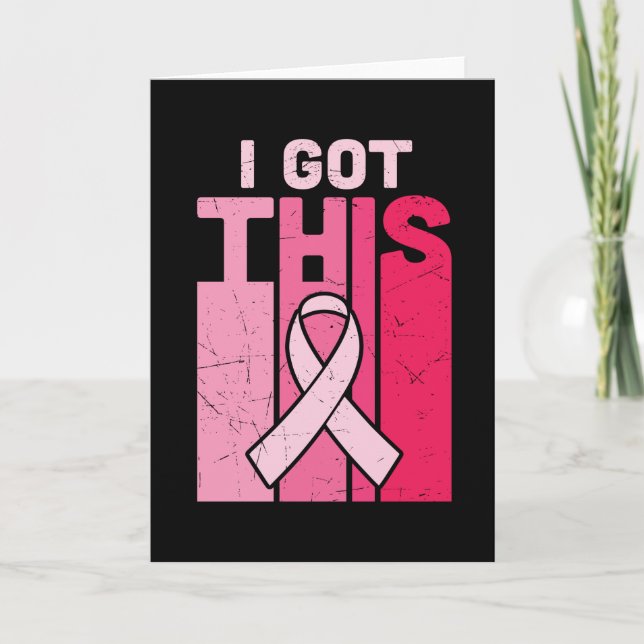 I Got This Breast Cancer Awareness Warrior Women Kort (Framsida)