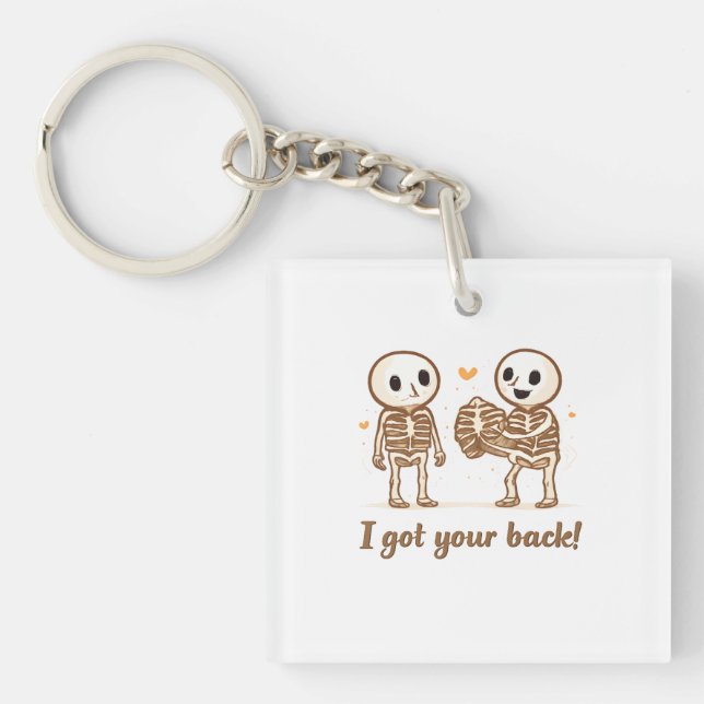 I Got Your Back Cute Skeleton Halloween Quote (Framsidan)