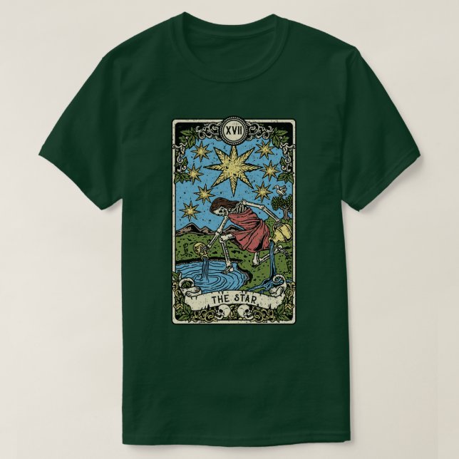 I Gothic Tarot d I Fortune Teller T Shirt (Design framsida)