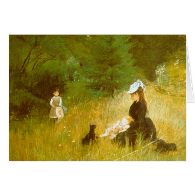 I gräset av Berthe Morisot OBS Kort (Framsidan Horizontal)