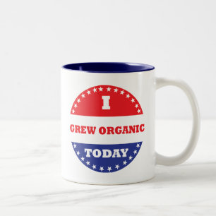 I Grew Organic Today Två-Tonad Mugg