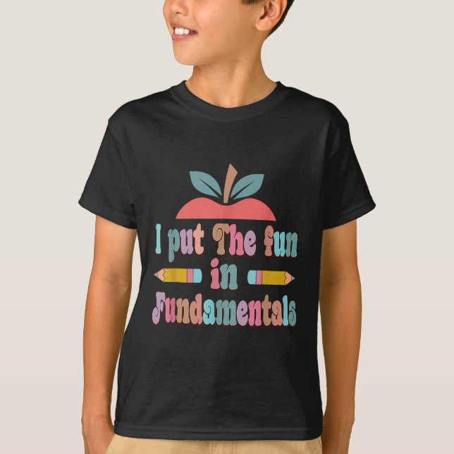 I Grundläggande - Rolig lärardag  T Shirt (Framsida)