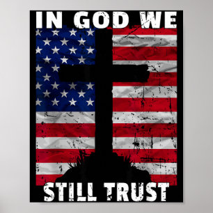 I Gud Har Vi Fortfarande Förtroende Amerikansk Fla Poster