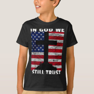 I Gud Har Vi Fortfarande Förtroende Amerikansk Fla T Shirt